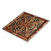 Mozaïek bruin beige decoratief tegeltje (Zijkant)