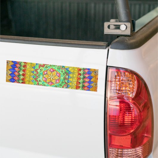 mozaïek bumpersticker (Op Truck)