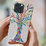 mozaïek Case-Mate iPhone case<br><div class="desc">Dit unieke telefoongeval kenmerkt een mozaïekboom in regenboogkleuren op een bleke grijze achtergrond. Omdat we ons eigen kunstwerk creëer,  zal je dit exacte afbeelding niet vinden van andere ontwerpers. Originele mozaïek © Michele Davies</div>