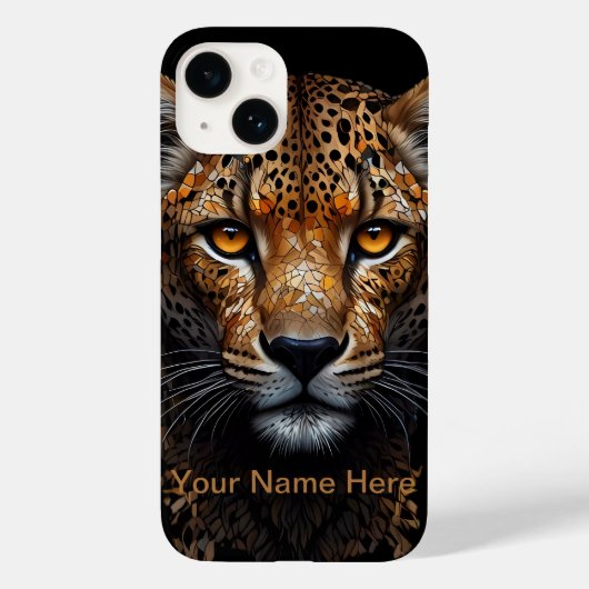 Mozaïek Cheetah Portret Case-Mate iPhone Case (Achterkant)