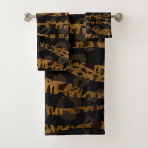 Mozaïek Chic Elegante Safari Glam Jungle Bad Handdoek