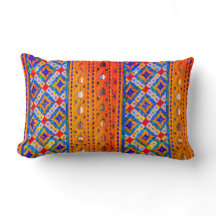 Mozaïek Design in Goud, Rood, Blauw, Wit