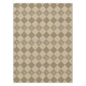 Mozaïek doodle bloemenvierkanten tafelkleed (Voorkant)