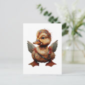 Mozaïek Duckling Cupido Briefkaart (Staand voorkant)