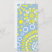 MOZAÏEK DUIF VAN VREDE Bat Mitswa Uitnodiging (Achterkant)