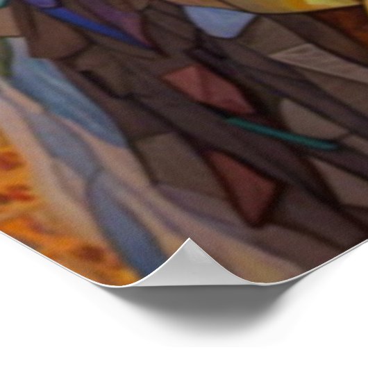 Mozaïek Eagle Poster (Hoek)