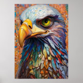 Mozaïek Eagle Poster (Voorkant)