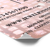 Mozaïek Effect, Sieradenwinkel Adverteren Poster (Hoek)