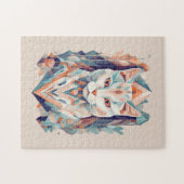 Mozaïek esthetische kleurrijke kat legpuzzel (Horizontaal)