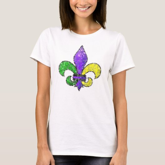 Mozaïek Fleur-de-lis T-shirt (Voorkant)