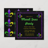 Mozaïek Fleur-de-lis Uitnodigingen (Voorkant / Achterkant)