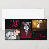 Mozaïek Foto kaart van Vreugde Vrede Liefde (Voorkant / Achterkant)