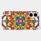 mozaïek geel rood, Mandala-Patroon Case-Mate iPhone Case (Achterkant (horizontaal))
