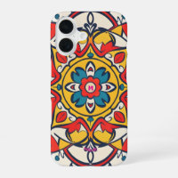 mozaïek geel rood, Mandala-Patroon