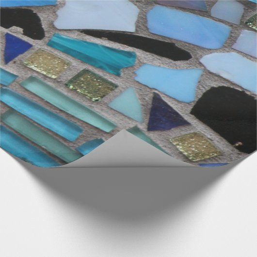 Mozaïek gekleurd glas steen kunst inpakpapier (Hoek)
