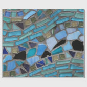 Mozaïek gekleurd glas steen kunst inpakpapier (Vlak)