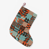 Mozaïek geometrische tegels, naadloos elegant patr kleine kerstsok (Voorkant (Hangend))