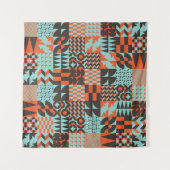 Mozaïek geometrische tegels, naadloos elegant patr wandkleed (Voorkant (horizontaal))