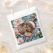 Mozaïek Glas in lood en Tegel bruiloft gepersonali Bedankzakje (Geknipt)