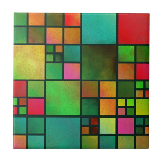 Mozaïek Glas in lood Pattern Kitchen Bathroom Tege Tegeltje (Voorkant)