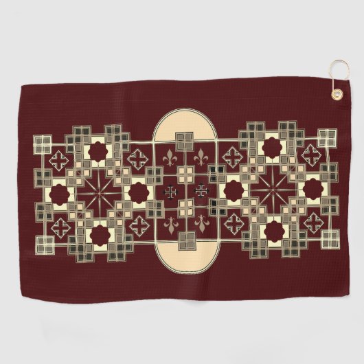 mozaïek golfhanddoek (Horizontaal)
