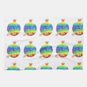 Mozaïek granaatappel keukenhanddoek (Horizontaal)