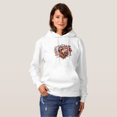 Mozaïek Hart van Liefde Hoodie (Voorkant volledig)