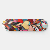 Mozaïek Hart van Liefde Persoonlijk Skateboard (Horizontaal)