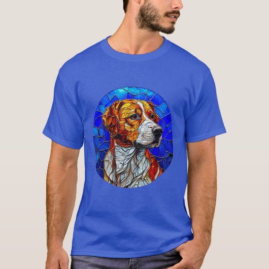 Mozaïek Hond T-shirt (Voorkant)