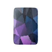 Mozaïek in blauw en roze kleuren badmat (Voorkant Verticaal)