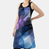 Mozaïek in blauw en roze kleuren schort (Insitu)