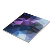 Mozaïek in blauw en roze kleuren tegeltje (Zijkant)