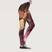 Mozaïek in bruin-roze en gele kleuren leggings (Rechts)