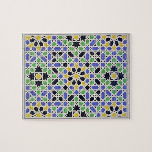 Mozaïek in de ado van de deur in de hal van de twe legpuzzel (Horizontaal)