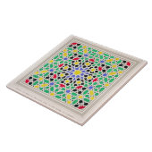 Mozaïek in de dado aan de oostzijde van de toren tegeltje (Zijkant)