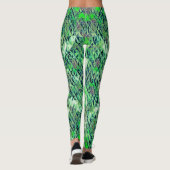 Mozaïek in groene driehoeken met verlooptonen leggings (Achterkant)