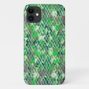 Mozaïek in groene driehoeken met verlooptonen t Case-Mate iPhone case