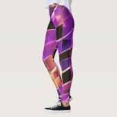 Mozaïek in Late Sunset Kleuren leggings (Links)