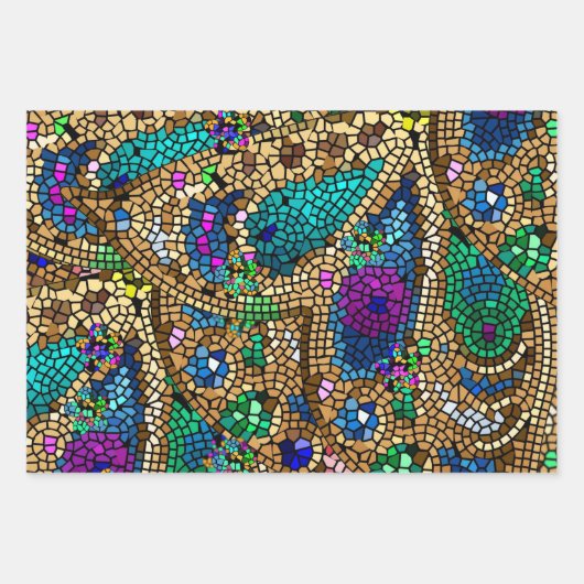 mozaïek inpakpapier vel (Voorkant 2)