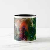 Mozaïek is van de Soul Nebula Tweekleurige Koffiemok (Center)