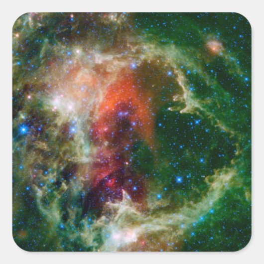 Mozaïek is van de Soul Nebula Vierkante Sticker (Voorkant)