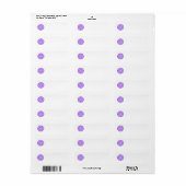 Mozaïek Kant Mandala, Abstract Violet Paarse Etiket (Full Sheet)