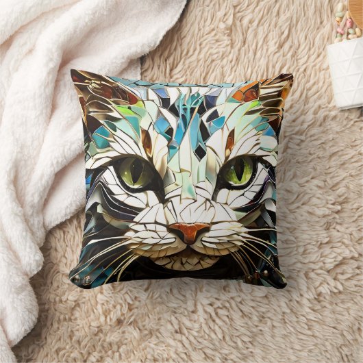 Mozaïek Kat Kussen gooien kussens (Deken)