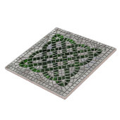 Mozaïek Keltische knoop - Abalone Shell en Pearl Tegeltje (Zijkant)