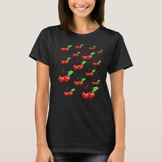 Mozaïek Kersen T-shirt (Voorkant)