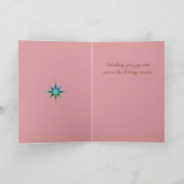 Mozaïek Kerstboom Foto's Gevouwen Vakantie Kaart (Binnen)