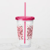 Mozaïek, kleine vierkantjes. acryl drinkbeker (Rechts)