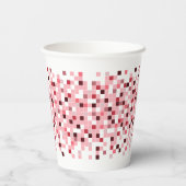 Mozaïek, kleine vierkantjes. papieren bekers (Achterkant)