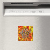 Mozaïek Kunst Hondenpootafdruk Magneet (Insitu (Vaatwasser))
