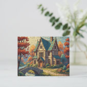 Mozaïek kunststijl ansichtkaart briefkaart (Staand voorkant)